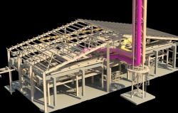 laser scanner impianto industriale