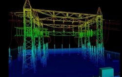 laser scanner manutenzione sottostazione elettrica