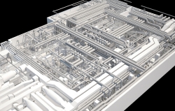 laser scanner power plant MEP services mechanical plants